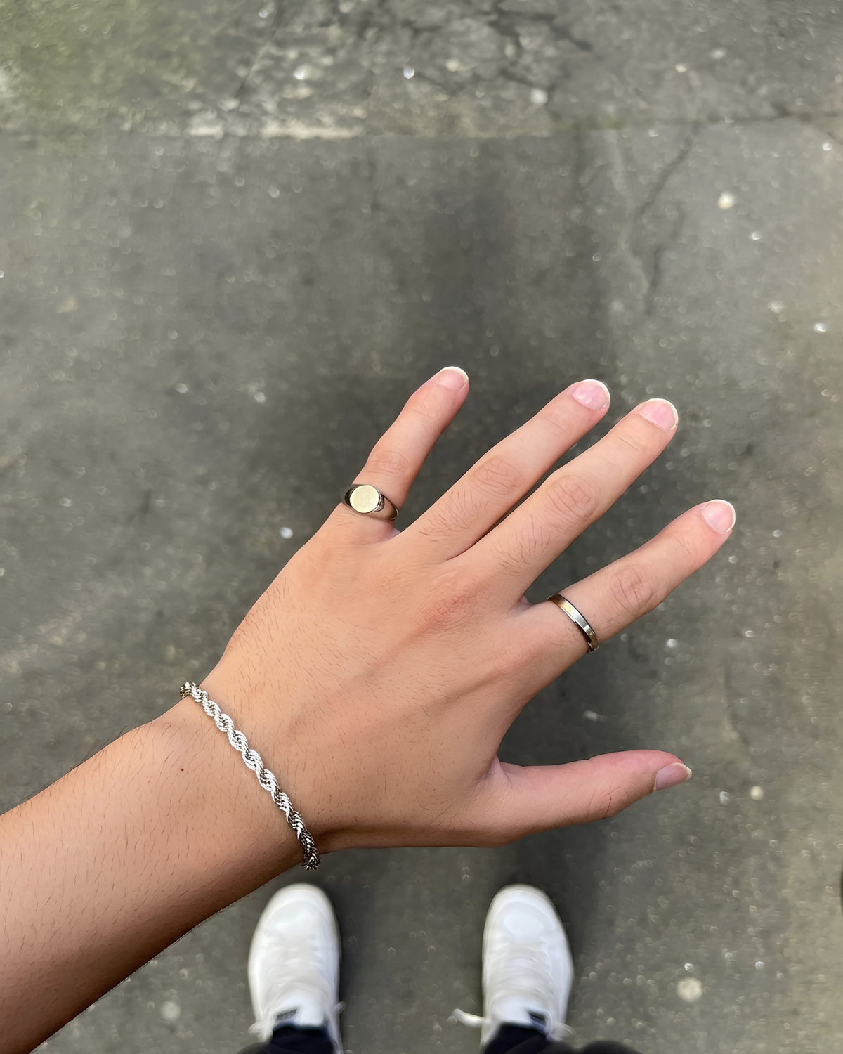 Rope Bracelet Silver