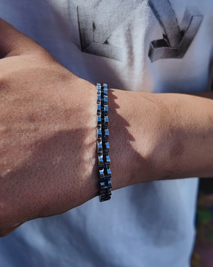 Modena Black-Silver Bracelet
