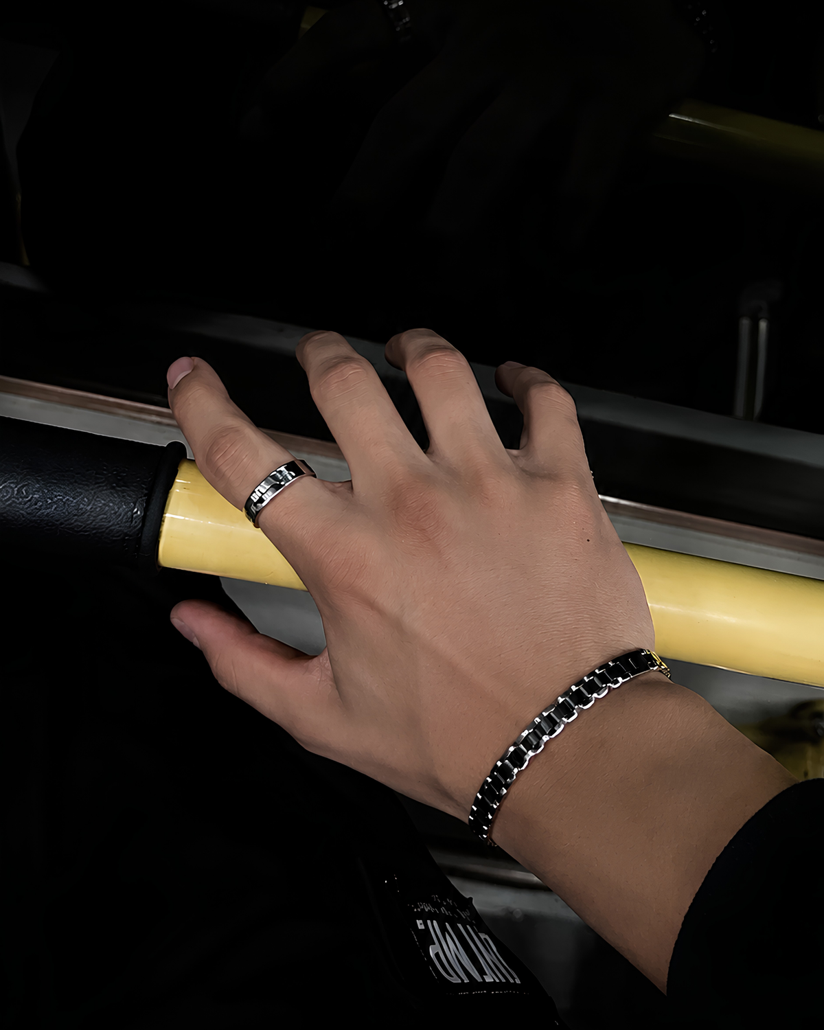 Tony Soprano Bileklik Black Silver
