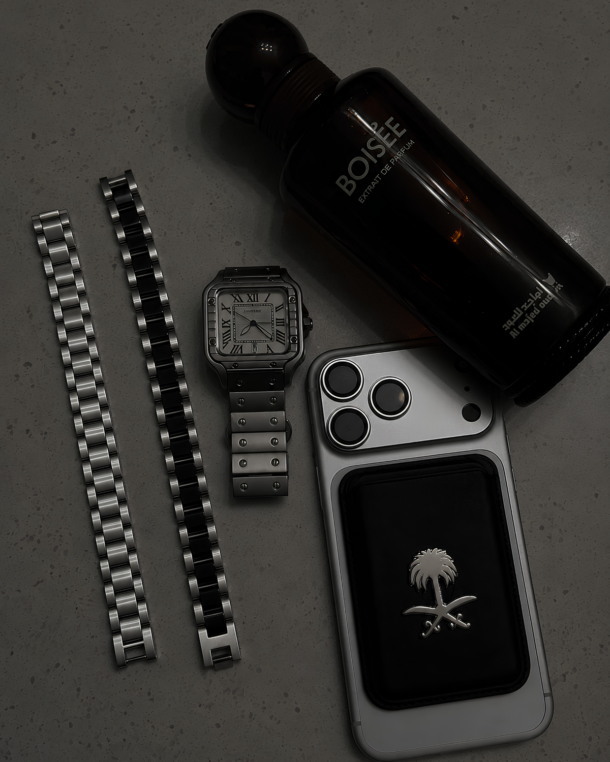 Tony Soprano Bileklik Black Silver