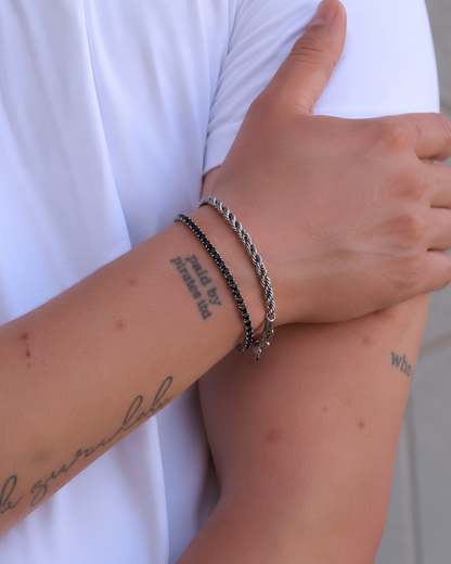Noir Tennis Bracelet