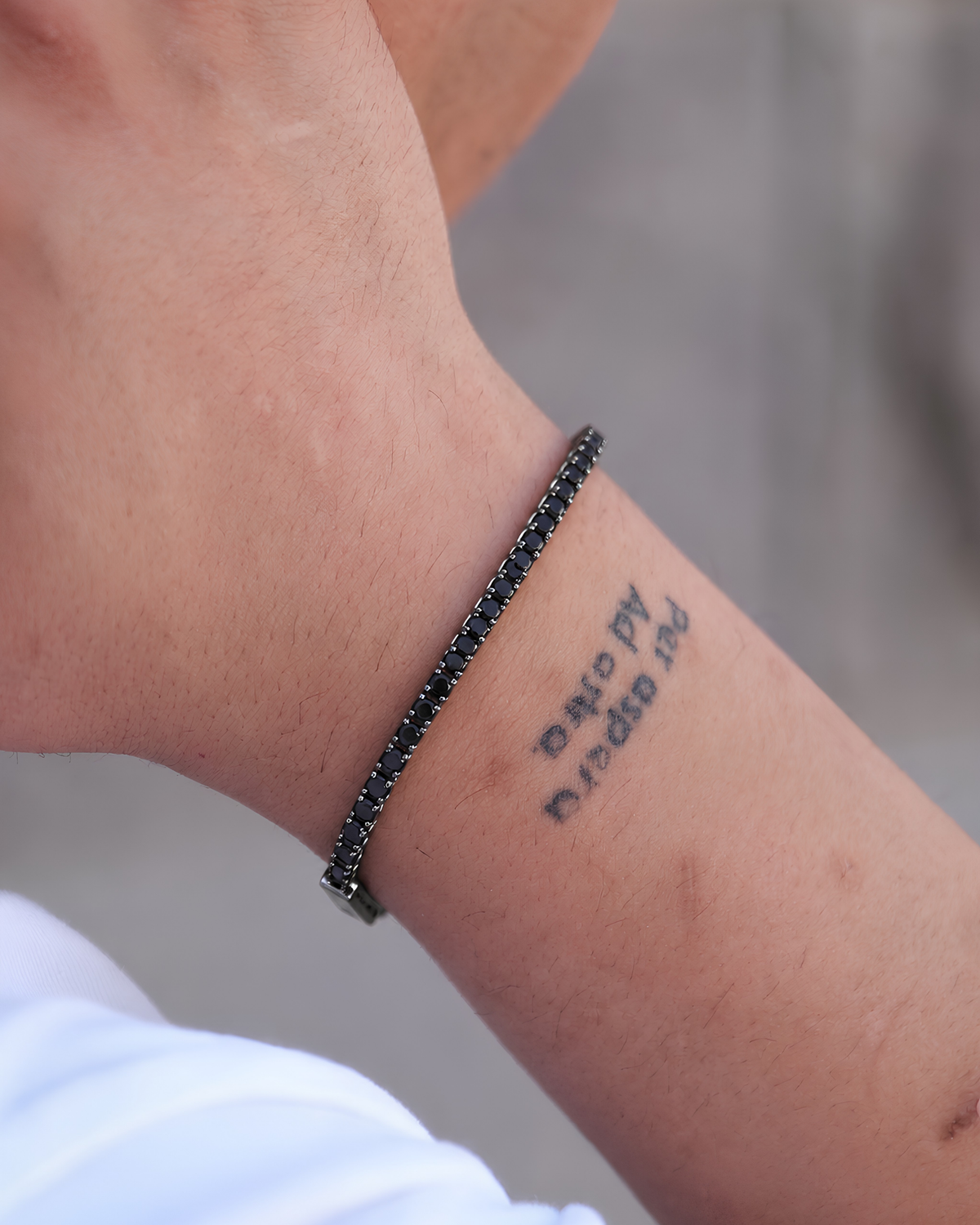 Noir Tennis Bracelet