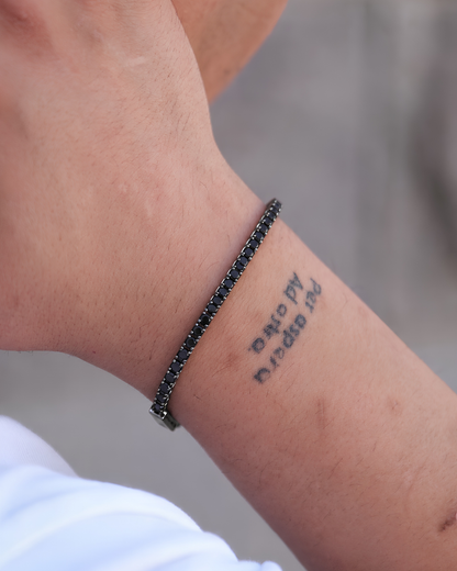 Noir Tennis Bracelet