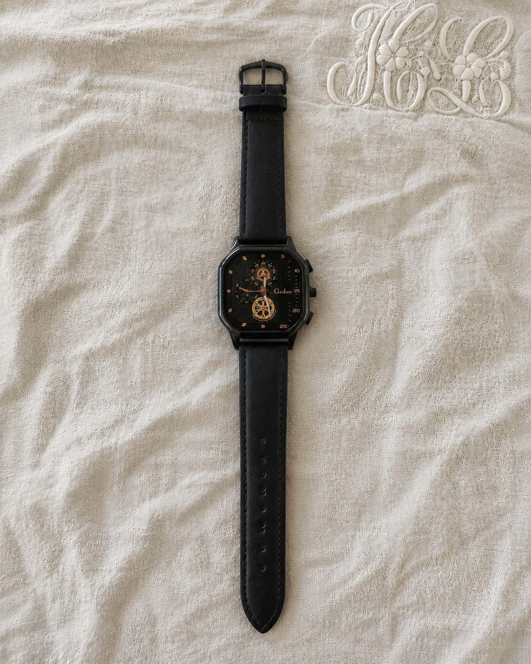 Nero Chronograph Leather Watch