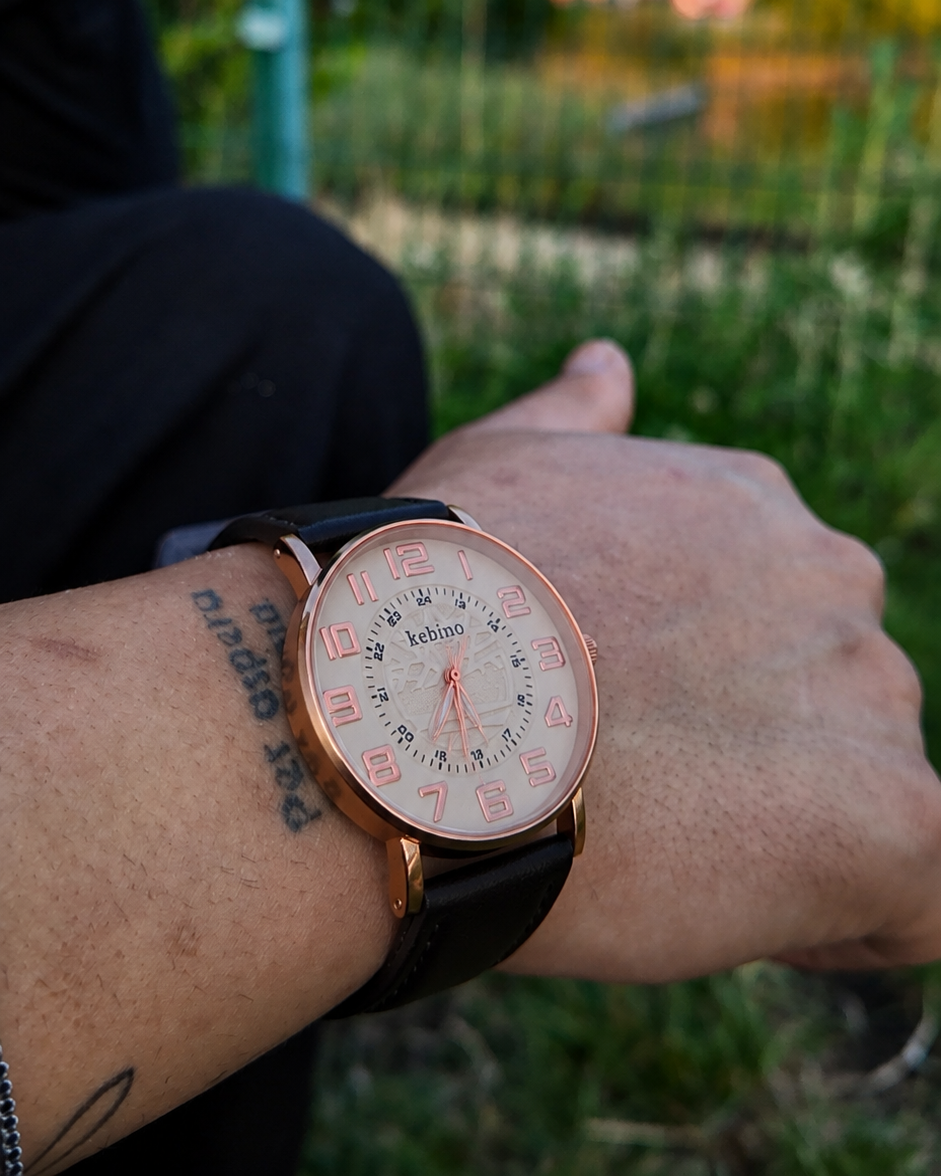White Vintage Leather Watch