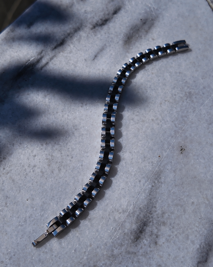 Modena Black-Silver Bracelet