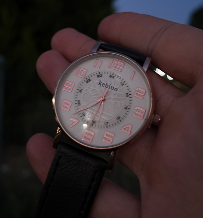 White Vintage Leather Watch